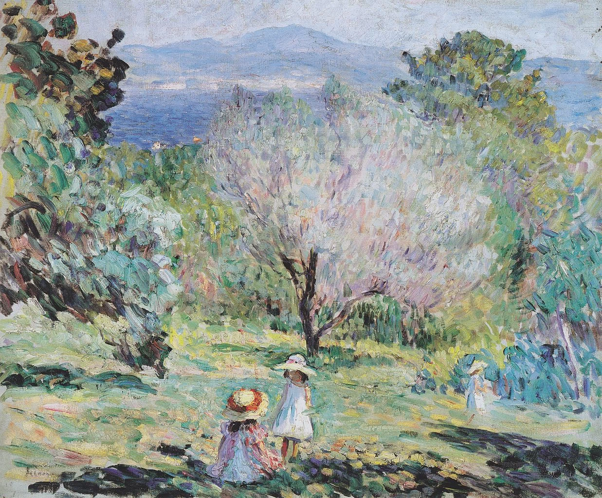 Ragazza in un paesaggio mediterraneo - Albertina, Vienna